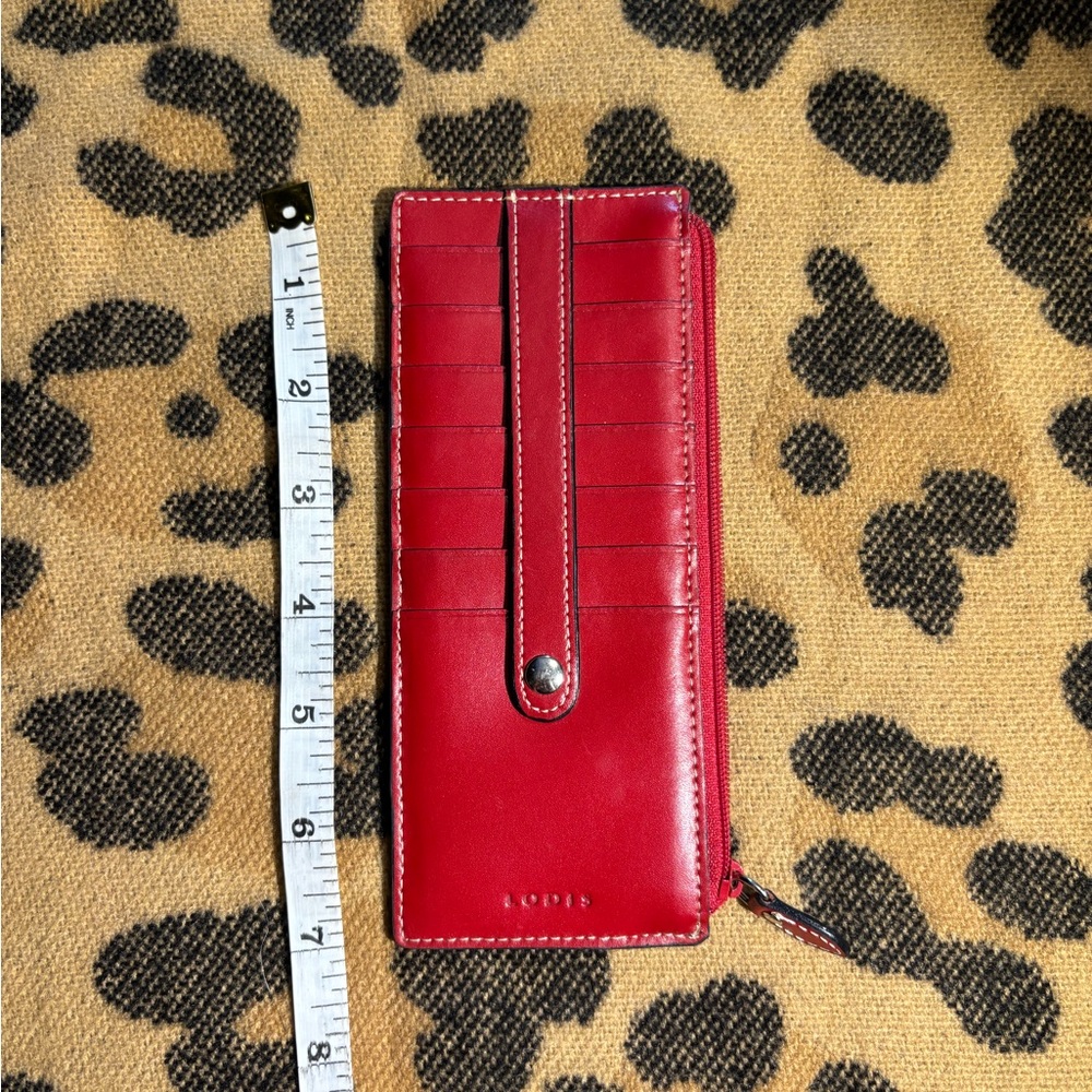 Lodis Red Leather Wallet/Cardholder